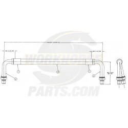 W0006203  -  Hose Asm - Trans Oil Aux Cooler Inlet